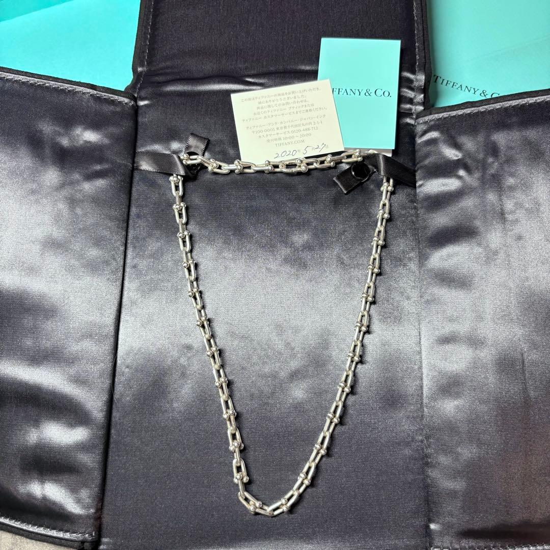 ティファニーハードウェア スモールリンクネックレス スターリングシルバー