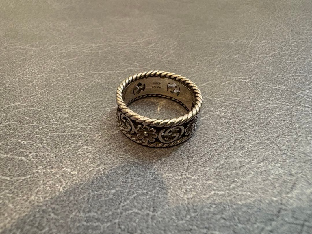 GUCCI グッチ リング 15号 GUCCI（グッチ） リング 指輪 メンズ レディース 11 13 15号 ホワイト