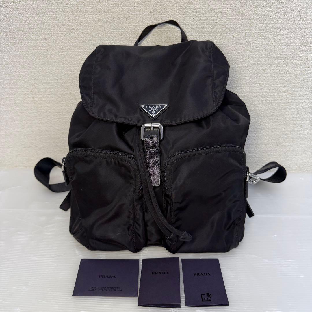 美品☆プラダ リュック☆PRADA ナイロン バッグパック IBZ005 Outlet直営店☆PRADA ナイロンバックパック ユニセックス/1BZ005