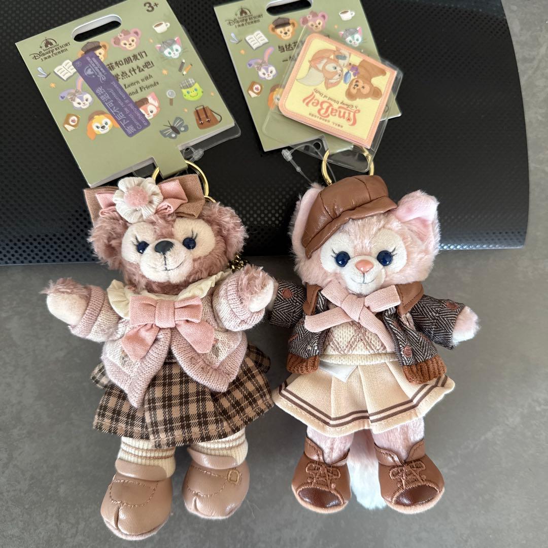 上海ディズニー 小さい教室 シェリーメイリーナベル ぬいぐるみキーチェーン2点
