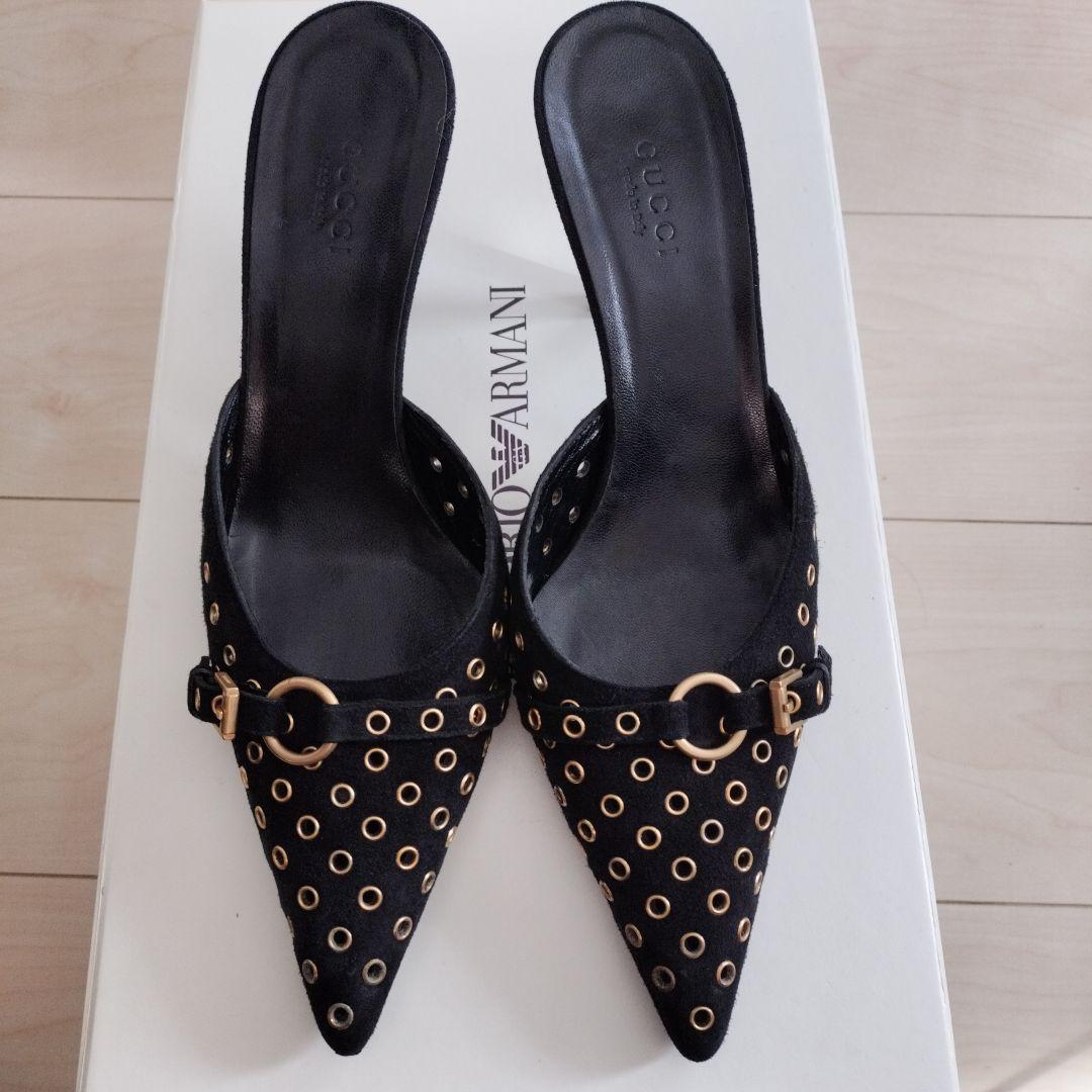 Gucci グッチ ブラック ハイヒールパンプス