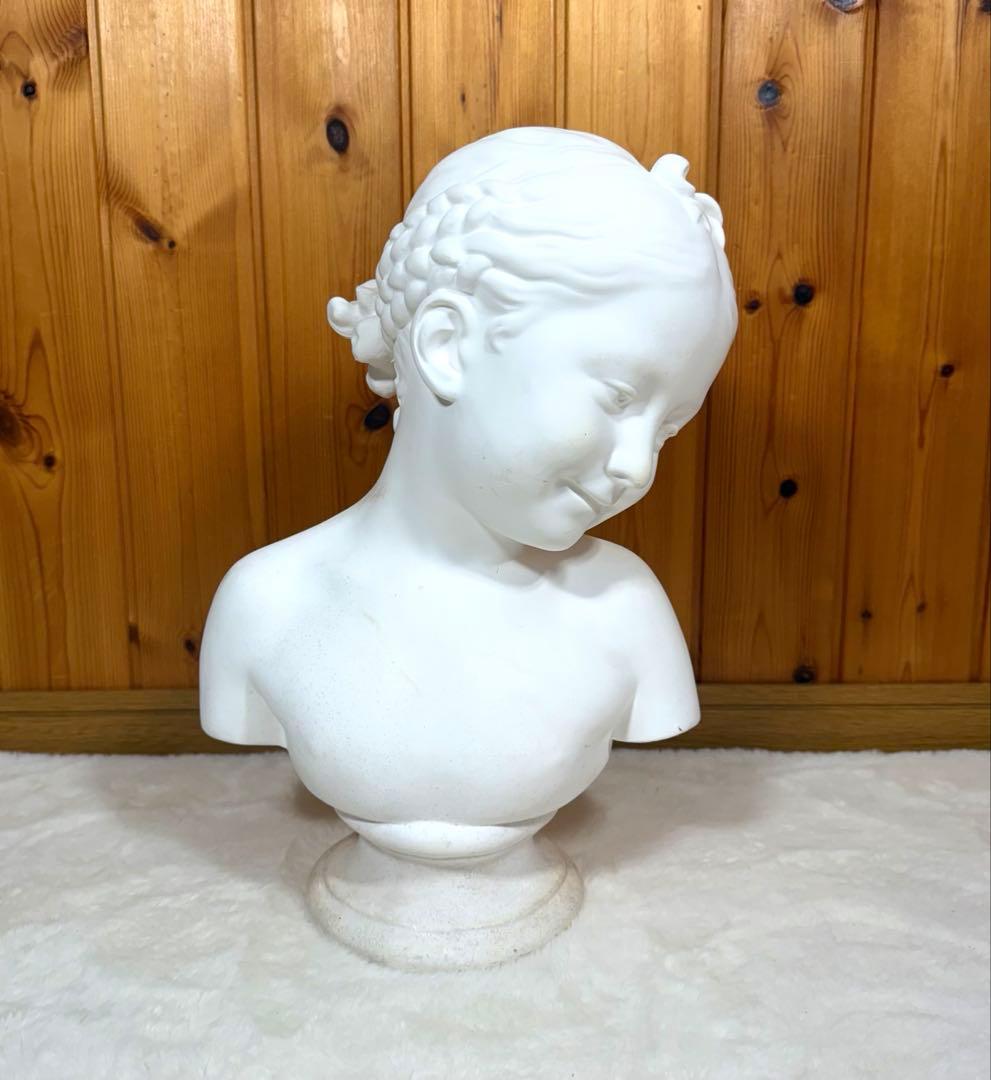 少女胸像 デッサン用 石膏像 オブジェ - メルカリ