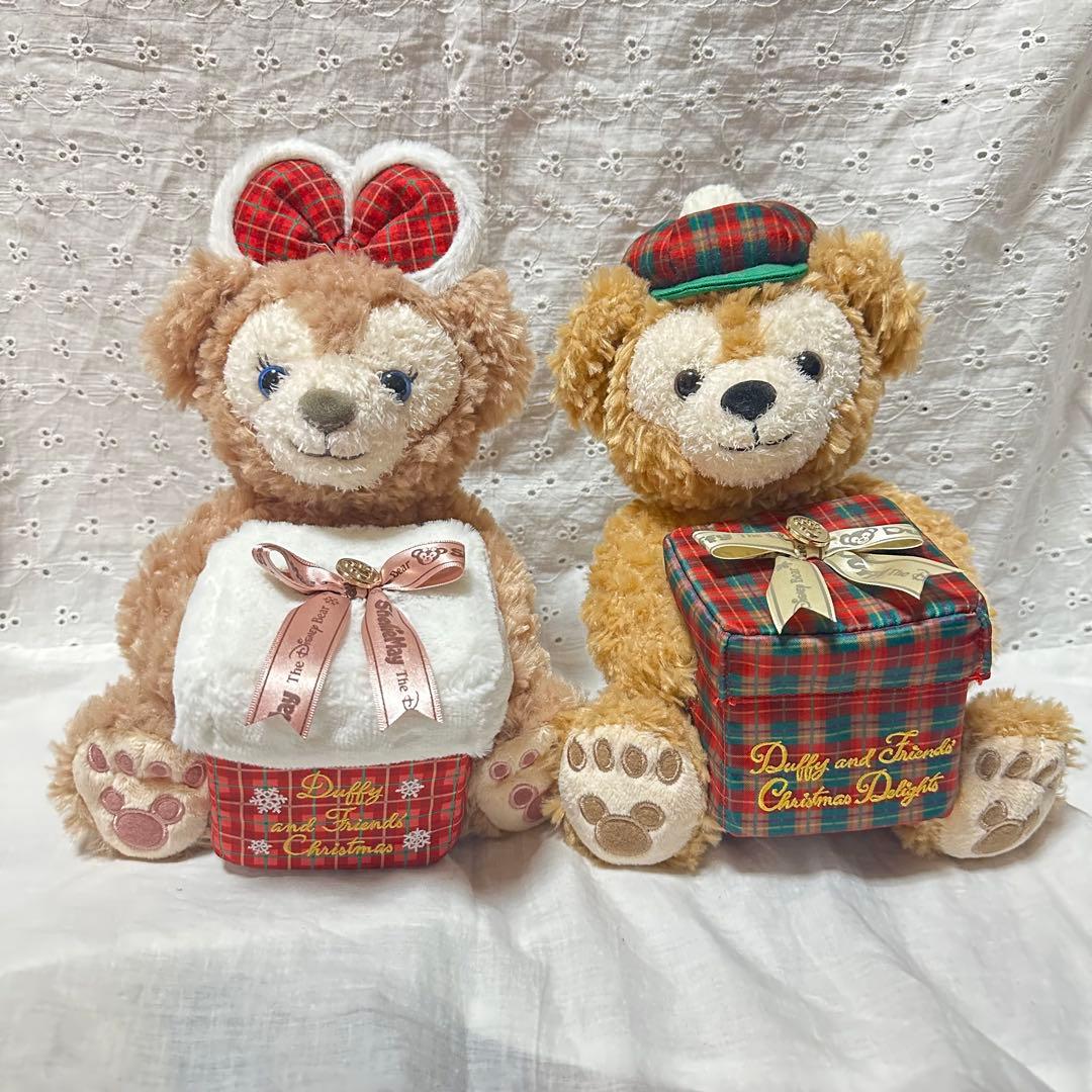 ダッフィーシェリーメイディズニークリスマスギフトボックスぬいぐるみ