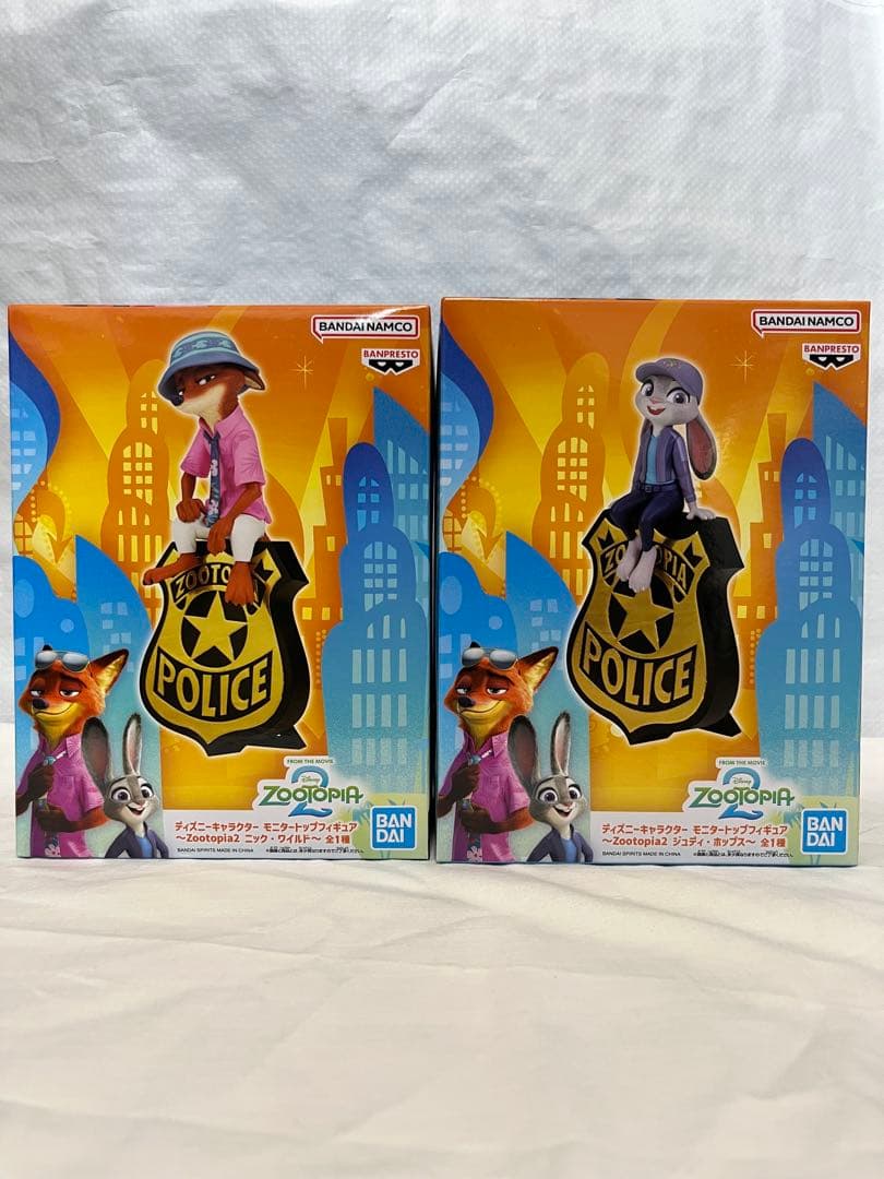 ズートピア モニタートップフィギュア ニック ジュディ フィギュア 2個