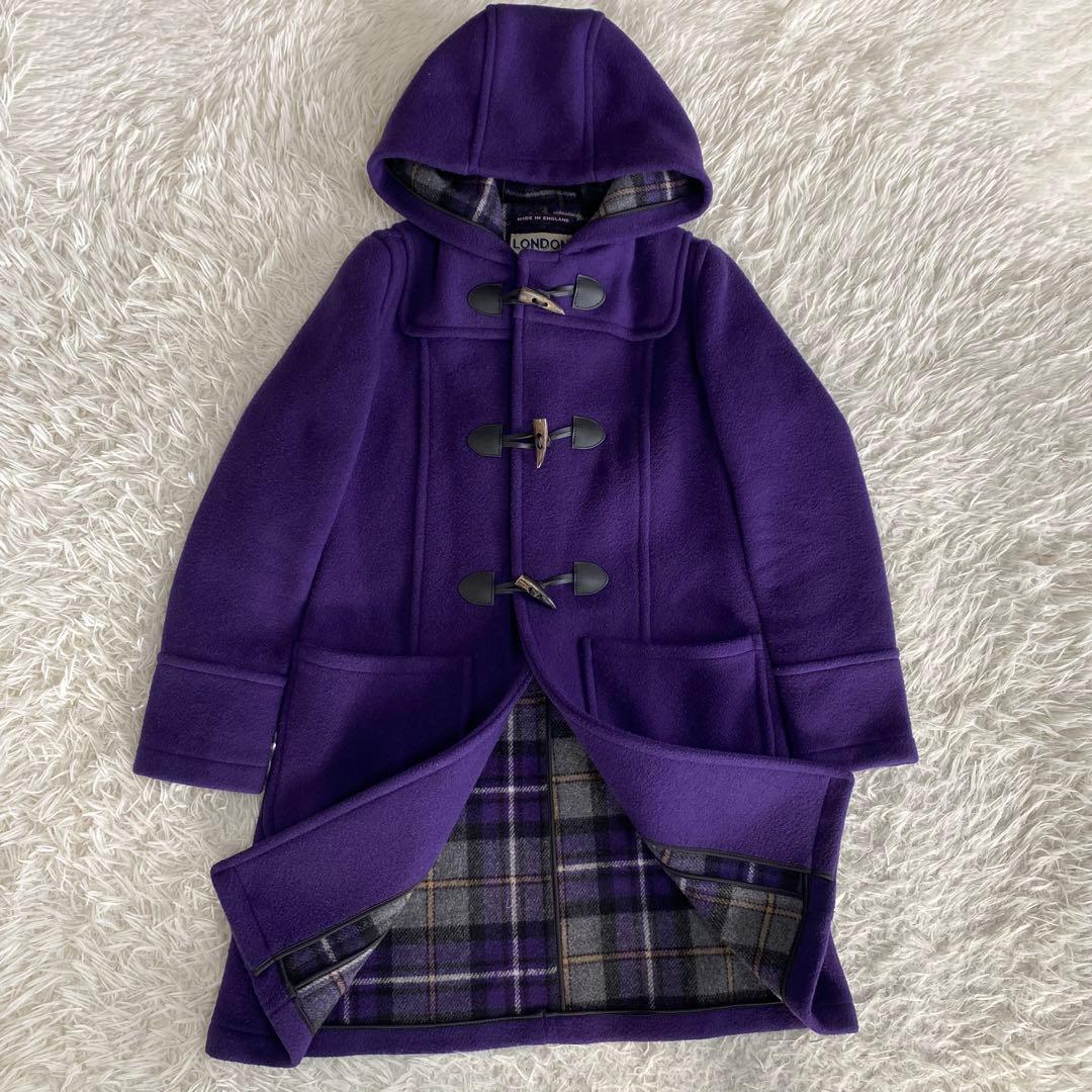 美品✨ロンドントラディション ダッフルコート トグル パープル