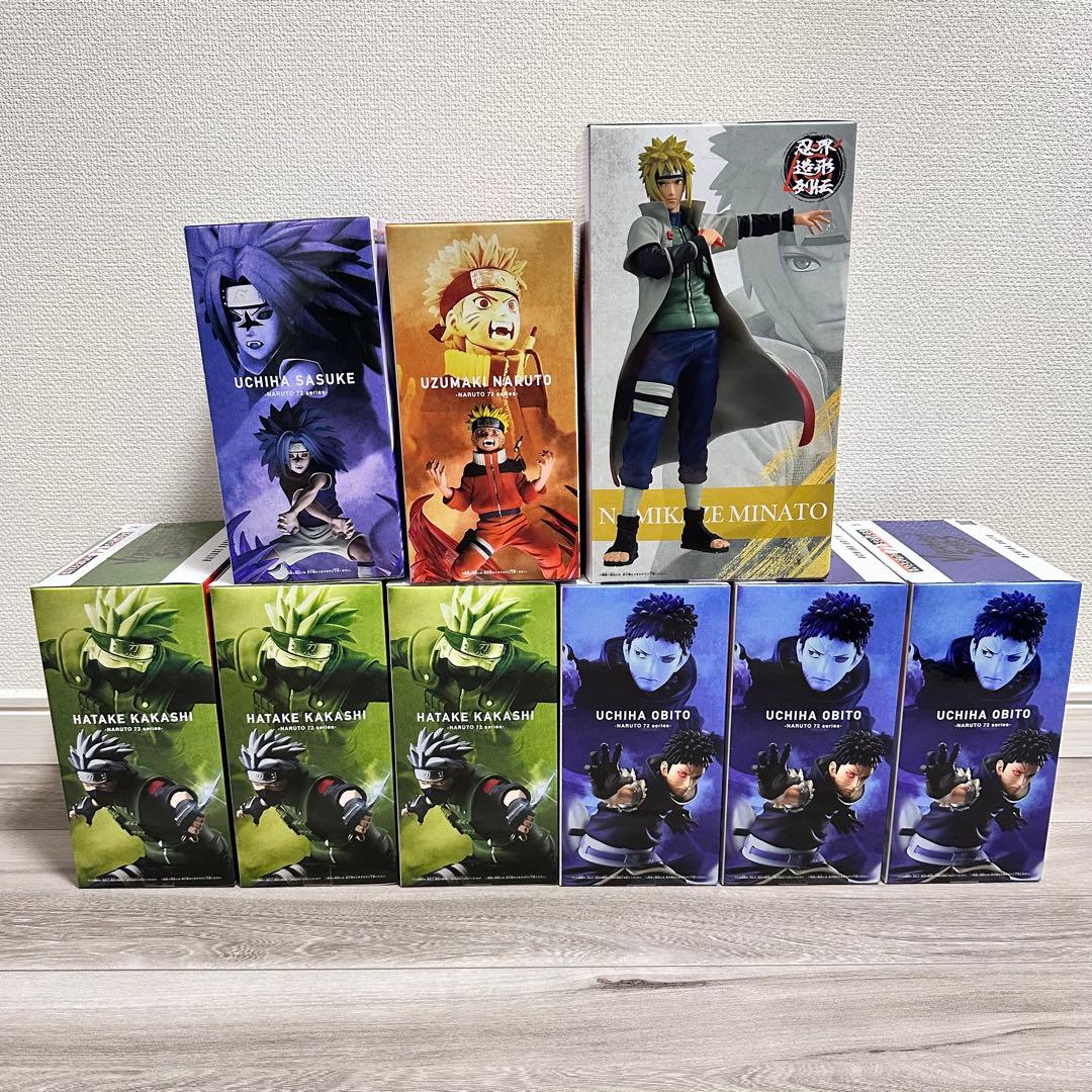 新品未開封 フィギュア ナルト サスケ カカシ マダラ ミナト NARUTO