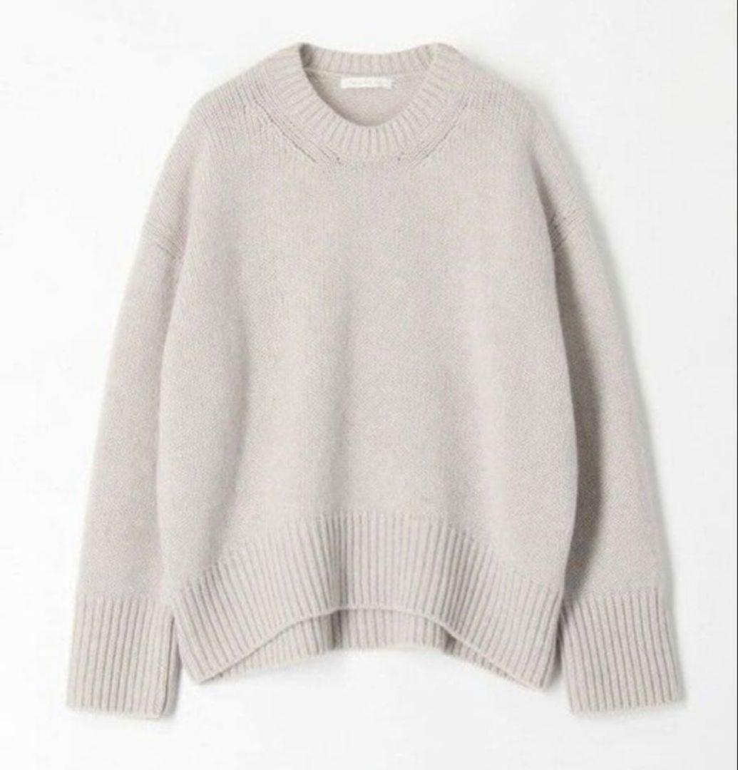 GALERIE VIE ファインウール クルーネックプルオーバー M