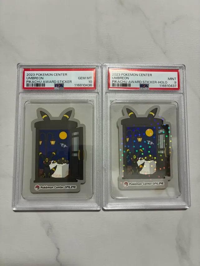 PSA10　9　2023 ポケモンセンター　お届けステッカー　ブラッキー