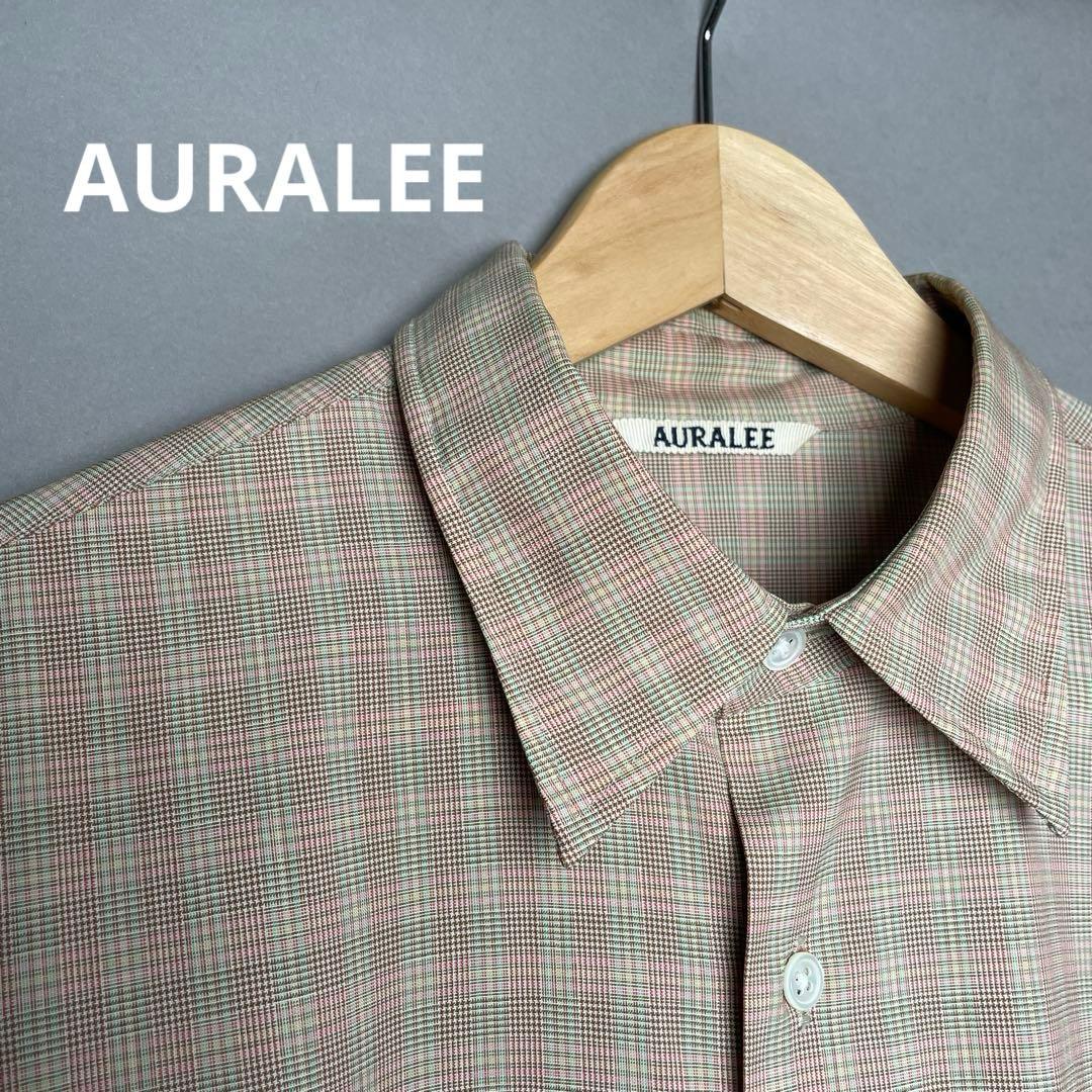 AURALEE オーラリーWOOL CHECK SHIRT 3 AURALEE / オーラリー | SUPER LIGHT WOOL CHECK SHIRTS (メンズ