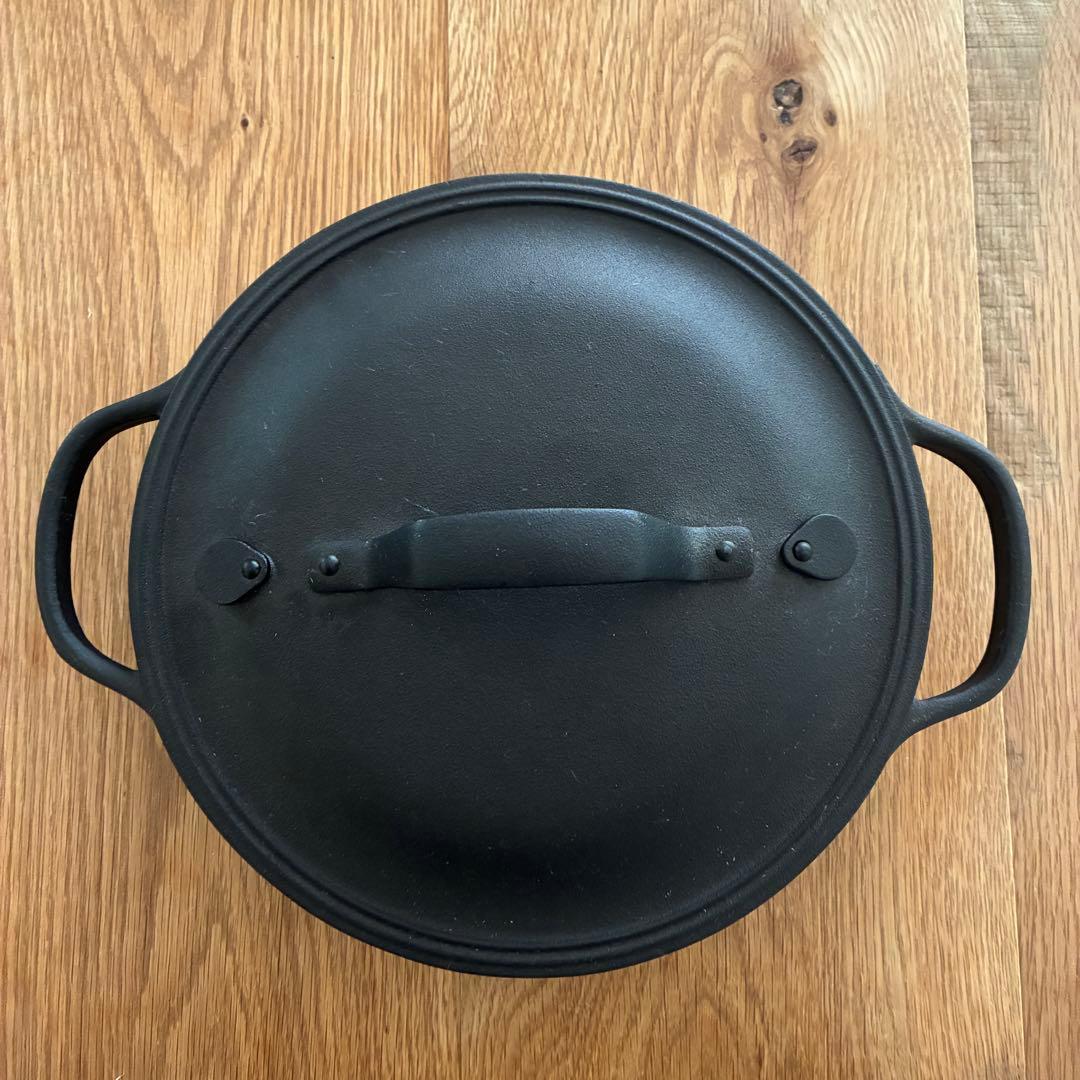 OIGEN　南部鉄器　クックトップ　丸浅型　CT-6　24cm　鉄鍋