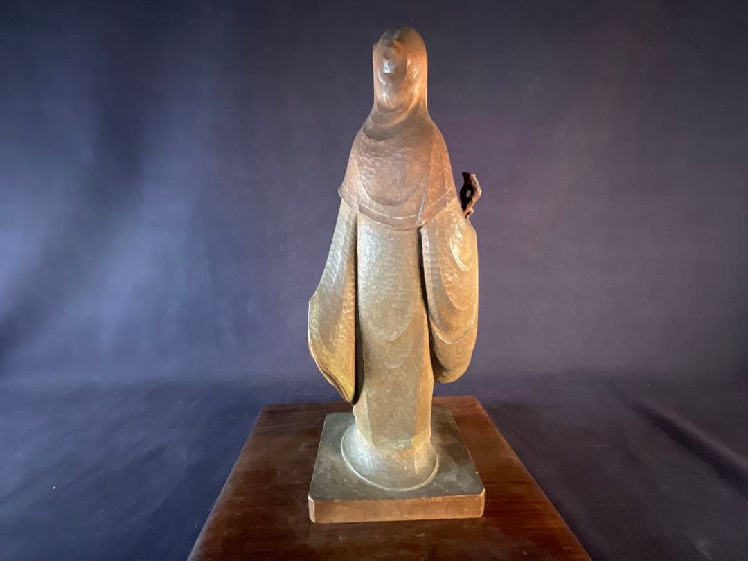 平櫛田中作品と思う 木彫り 彩色老子像 木彫置物共箱 - メルカリ