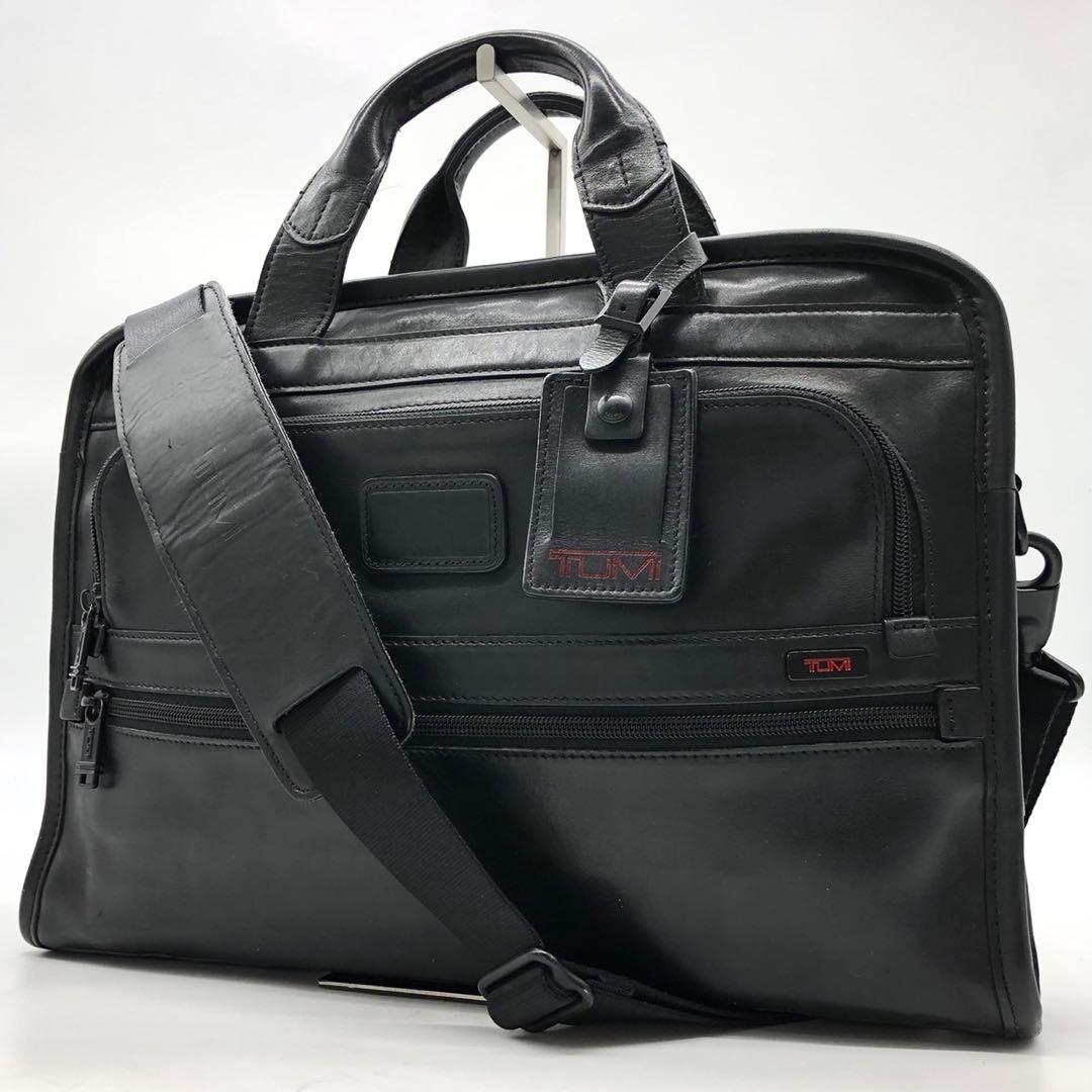 TUMI ビジネスバッグ 2way アルファ 96101 オールレザー ブラック