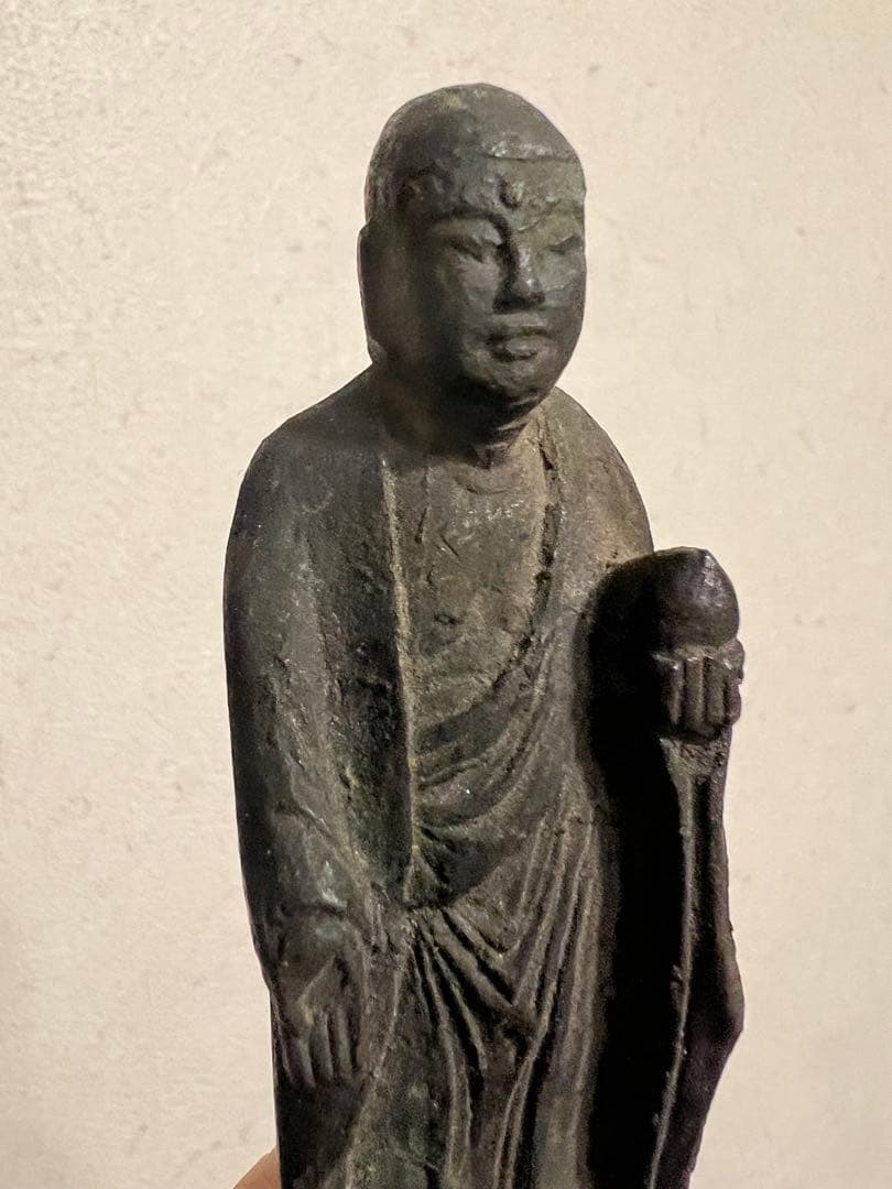 青銅製 地蔵菩薩立像 子供守り神 念持仏 金銅仏 仏像 仏教美術 骨董
