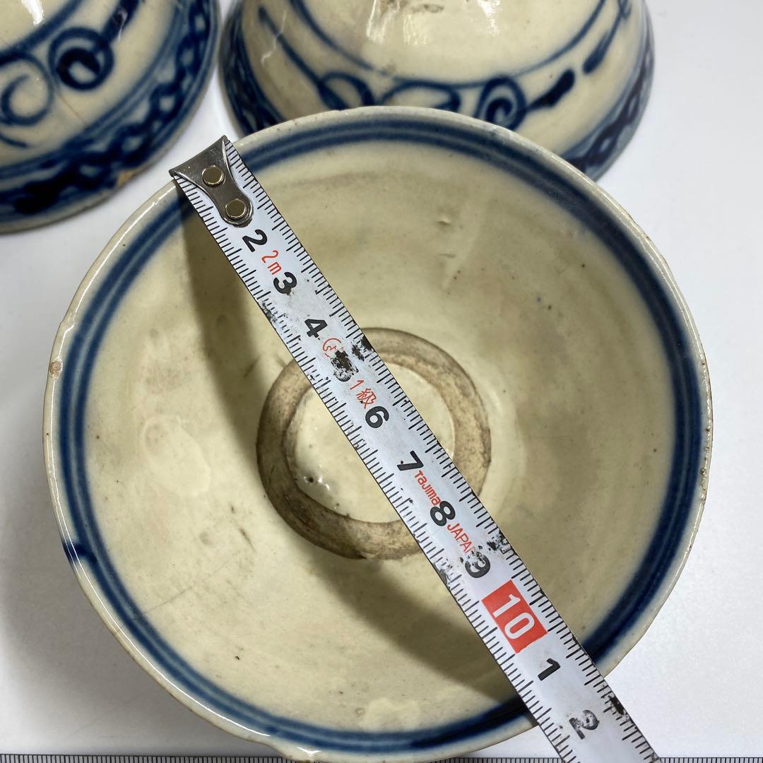 中国清朝時代 青花小鉢4客 口径約12㎝ 東Y7-0403⑥タニト - メルカリ