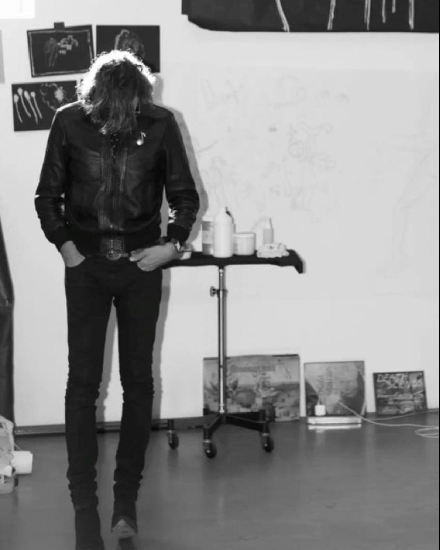 ヴィンテージリブジャンリブレザージャケットエディスリマンSOHO