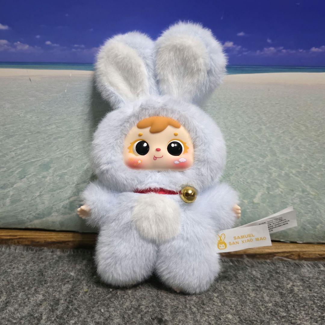 samuel サミュエル ぬいぐるみ うさぎ 三小毛 水色 - メルカリ