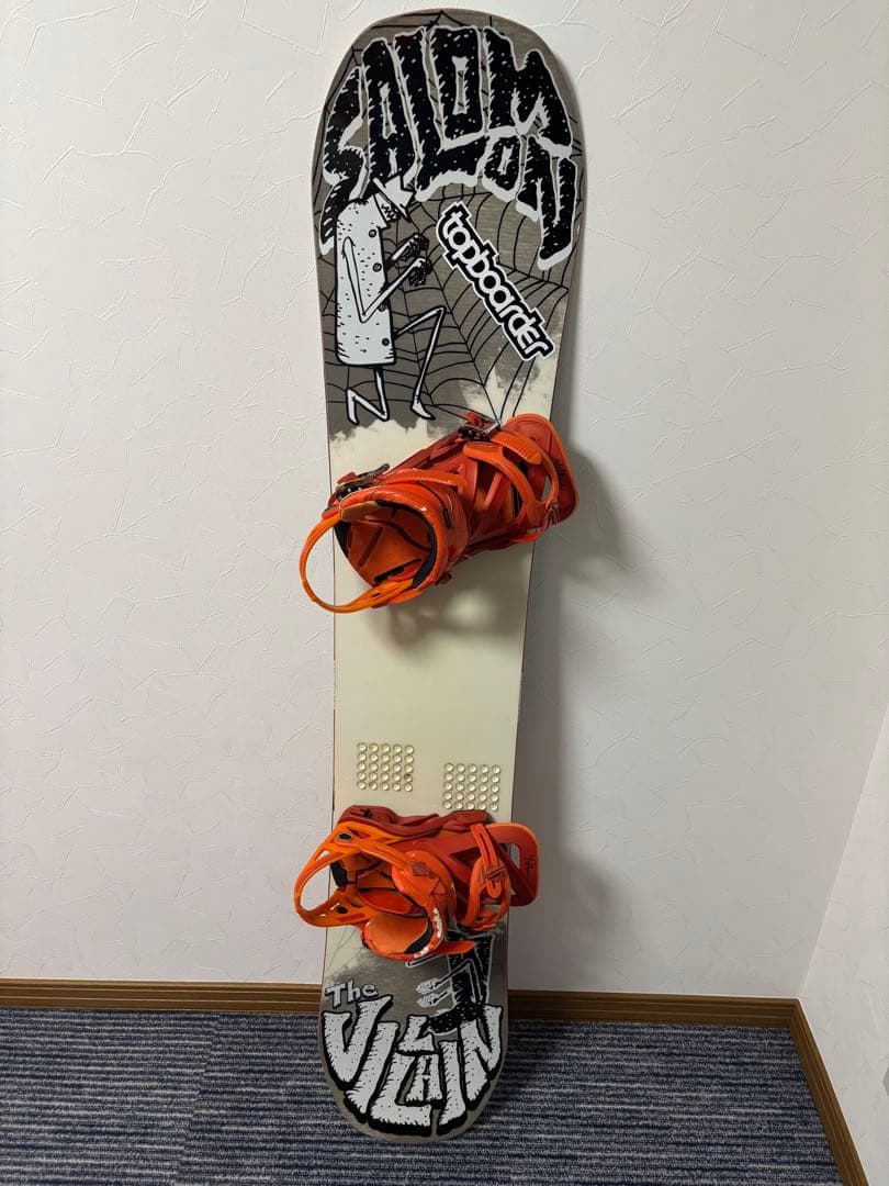 Salomon 板、ビンディング、ブーツ3点セット　＋ソールカバー(おまけ)