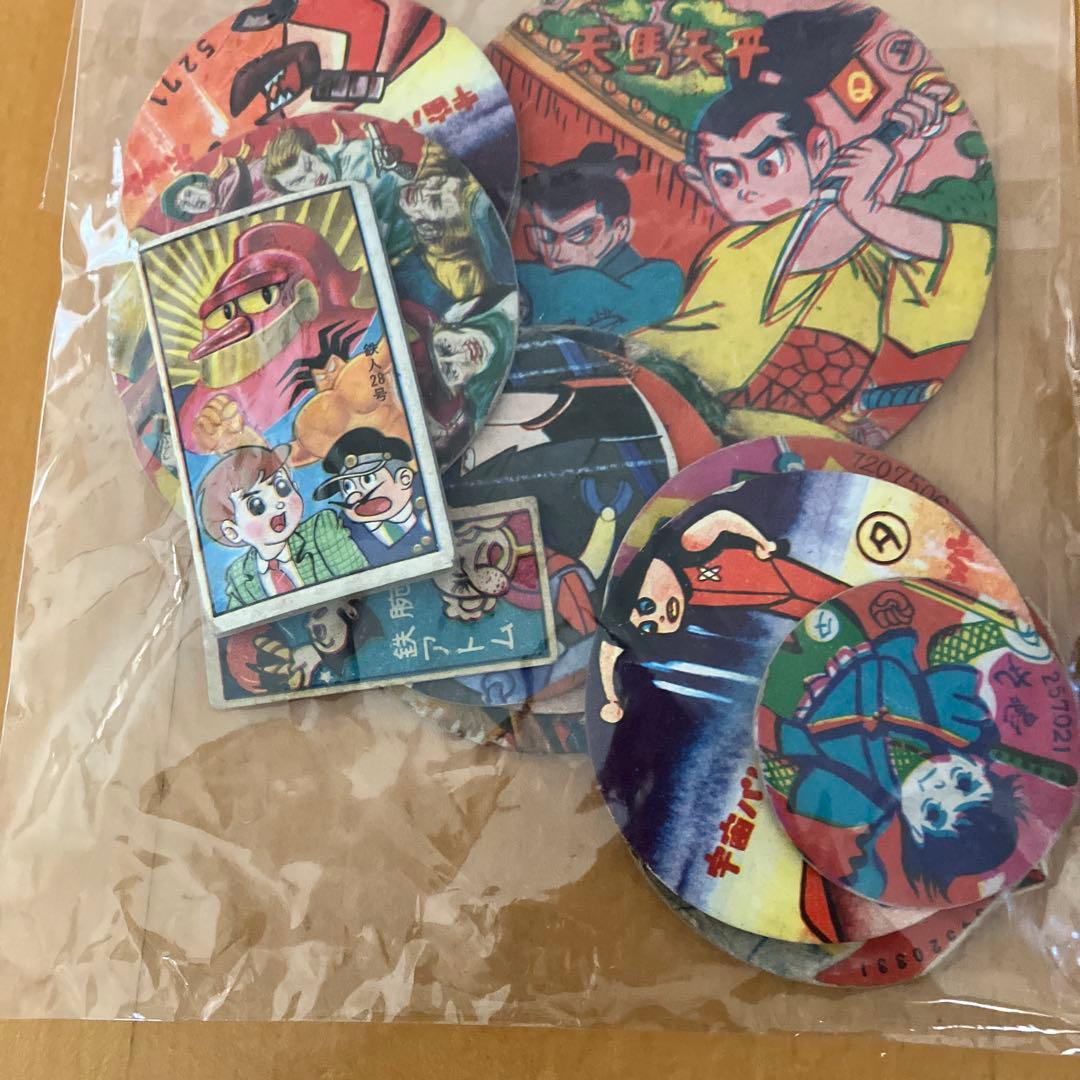 昭和レトロ☆駄菓子屋☆めんこ メンコ 面子 狼少年ケン エイトマン他