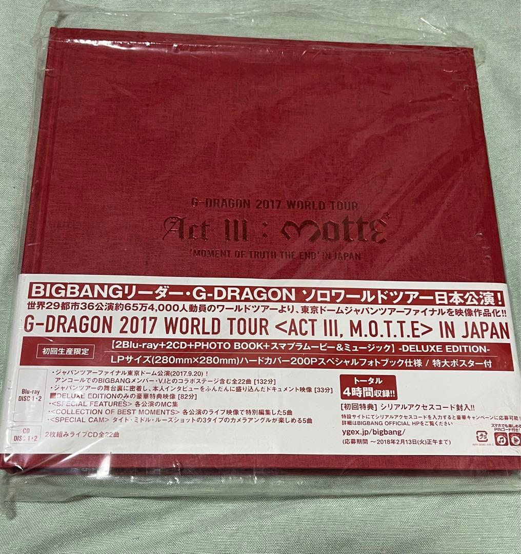 G-DRAGON 2017 WORLD TOUR ACT Ⅲ,M.O.T.T.E G-DRAGON 2017 WORLD TOUR ACT ⅢM.O.T.T.E IN JAPAN (2DVD + 2CD