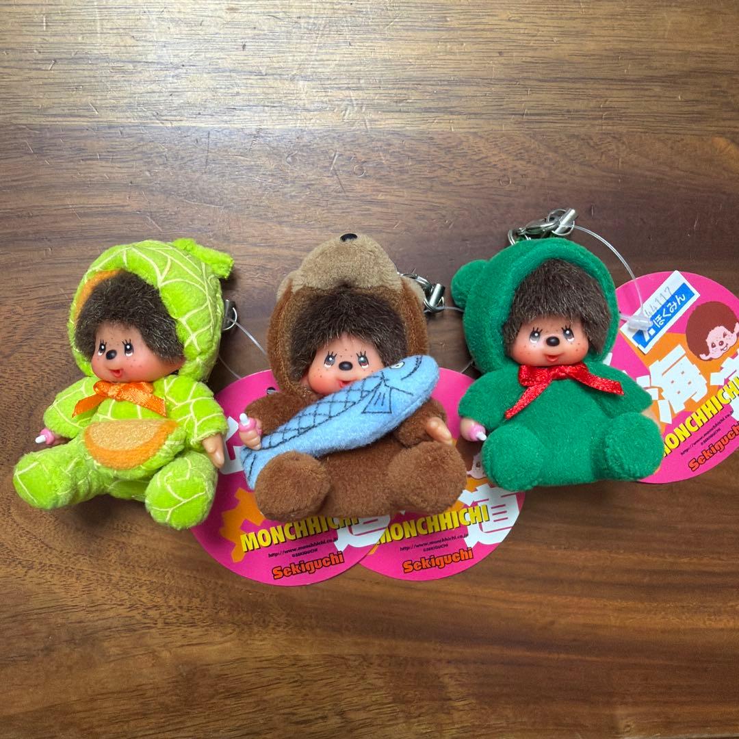 北海道モンチッチ ストラップ 3点セット - メルカリ