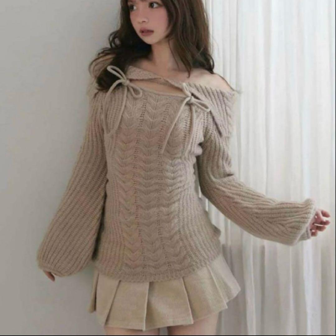 andmary aura cable knit tops ニット トップス - メルカリ