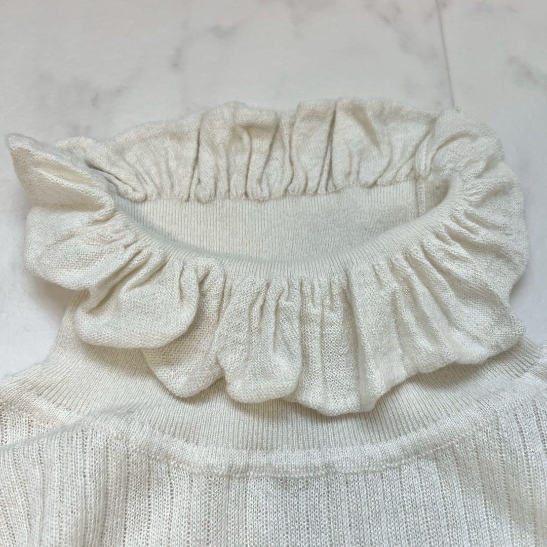 cccmalie シーマリー カシミヤ シルク ニット フリルタートル D107