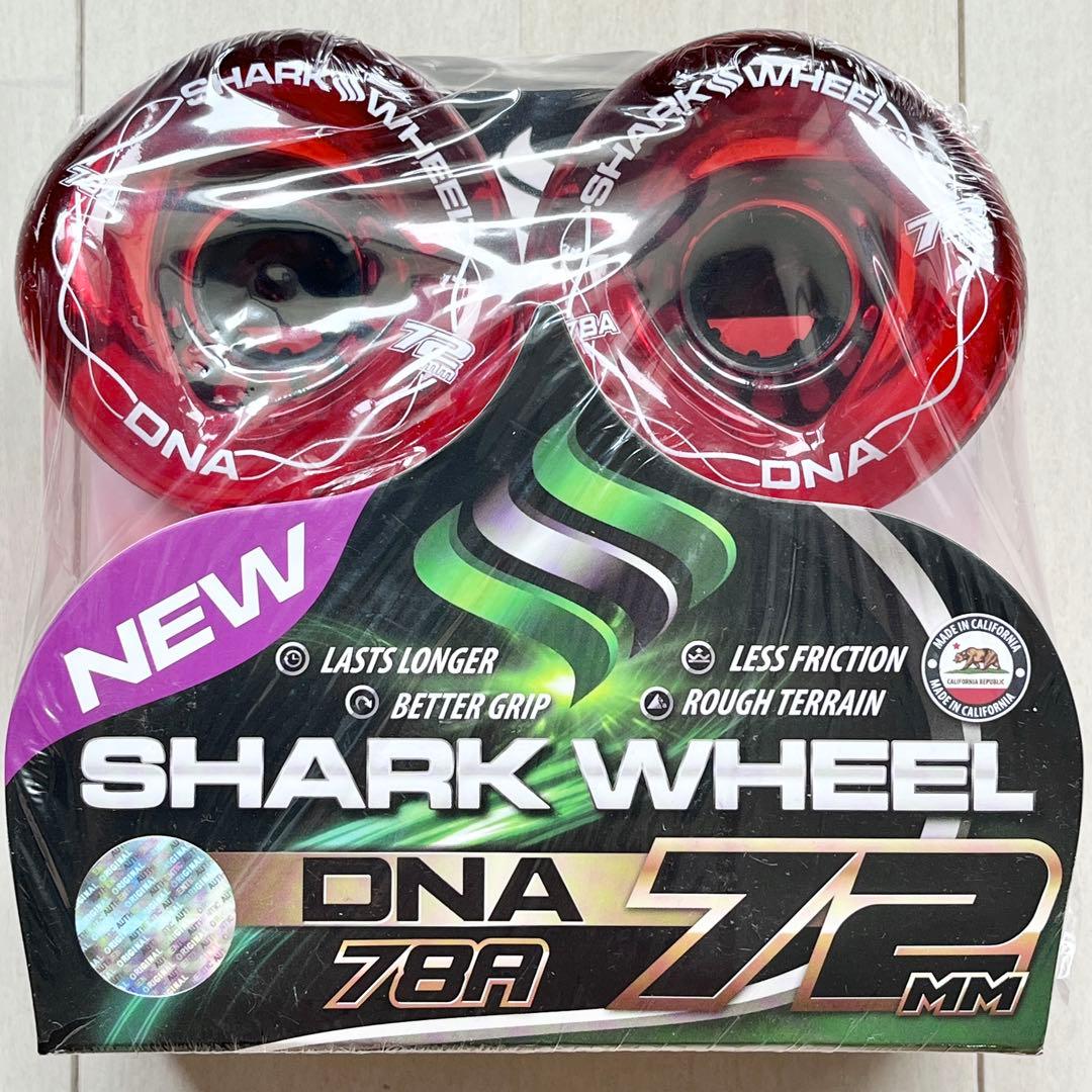 13☆新品 未開封☆ シャークウィール 72mm 78a クリアレッド
