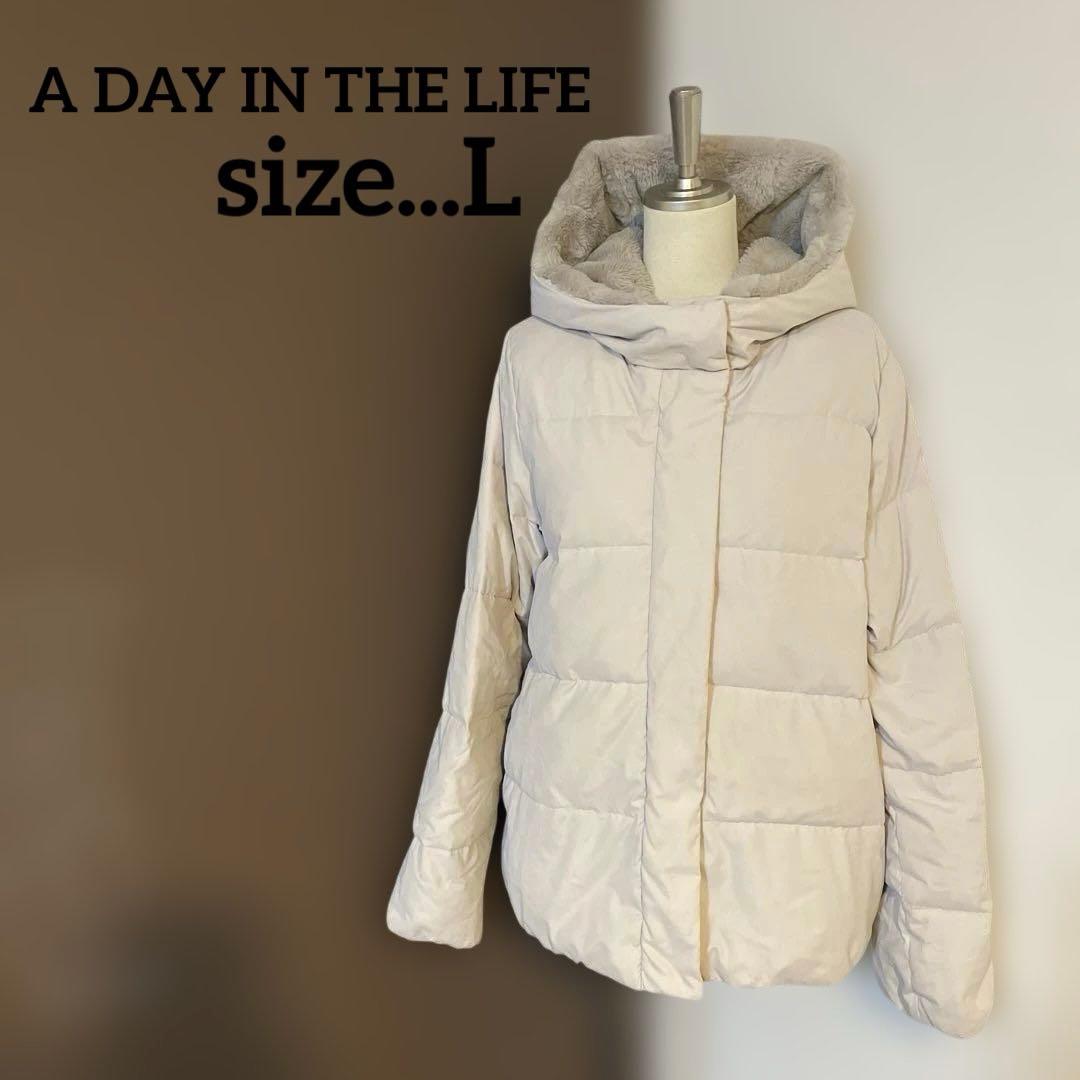 A DAY IN THE LIFE フェイクファーフード ダウンジャケット - メルカリ