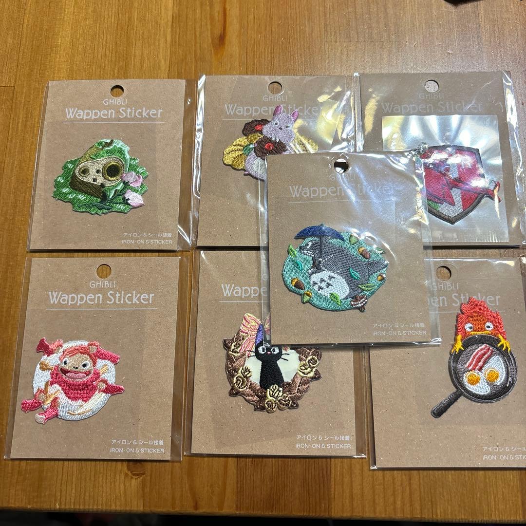 ジブリパークオリジナル　2月限定特価　刺繍ワッペン　7種セット