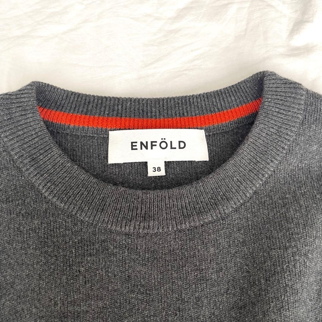 美品】ENFOLD CASH TOUCH ニットプルオーバー バイカラー - メルカリ