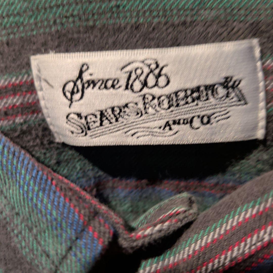 Sears Roebuck 90sフランネルストライプシャツ | Shop at Mercari from