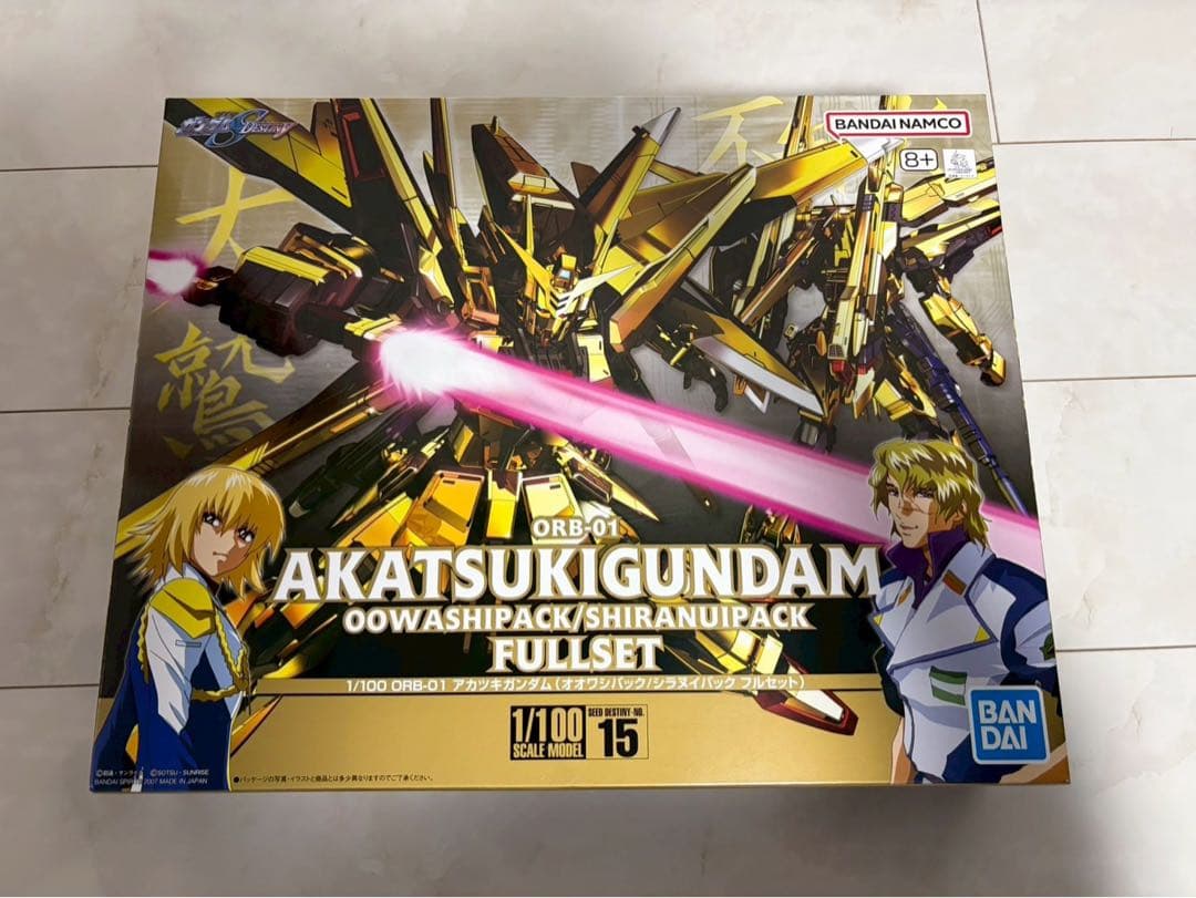 1/100 アカツキガンダム 1/100 アカツキガンダム（オオワシパック／シラヌイパック フルセット