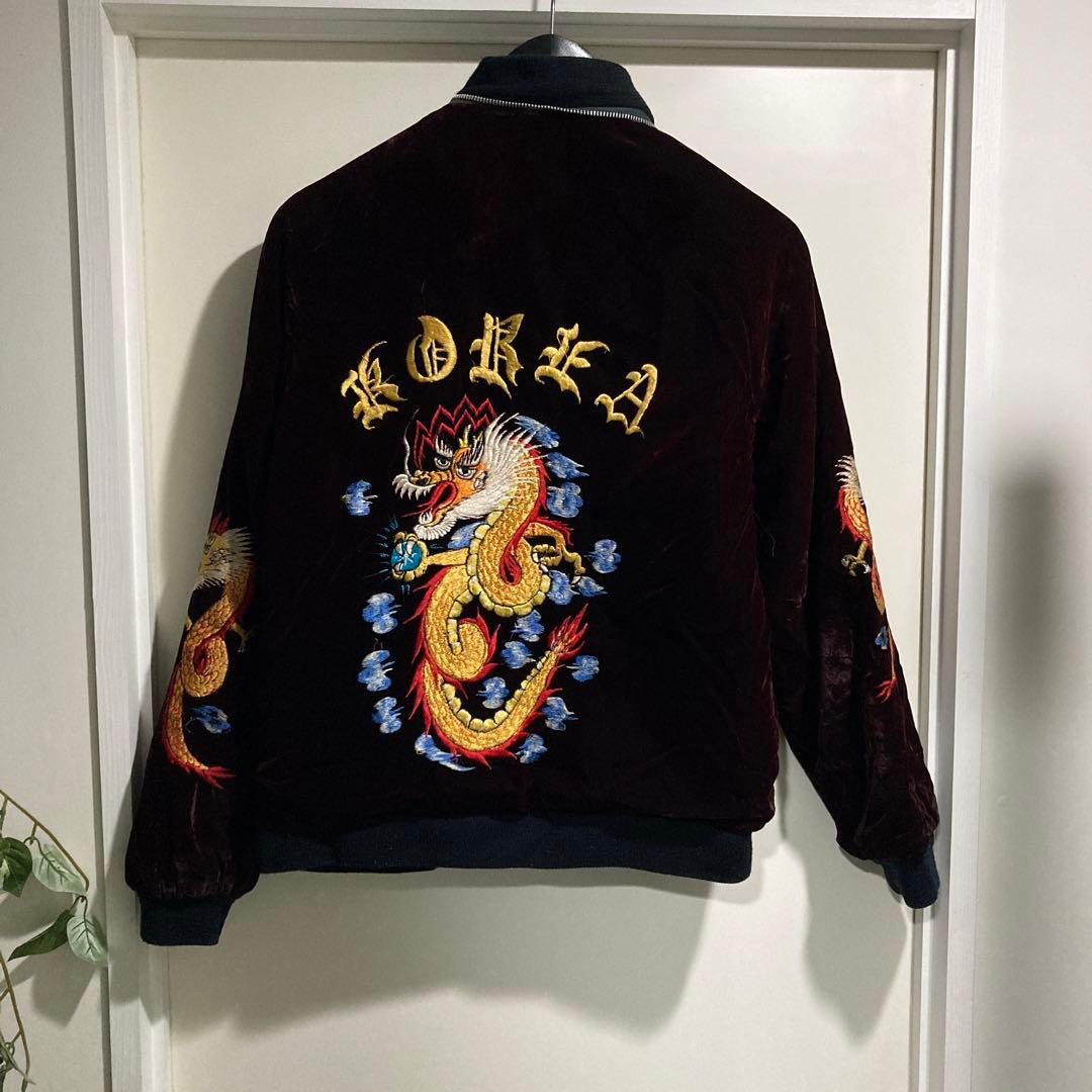 80sスカジャン別珍　コリジャン