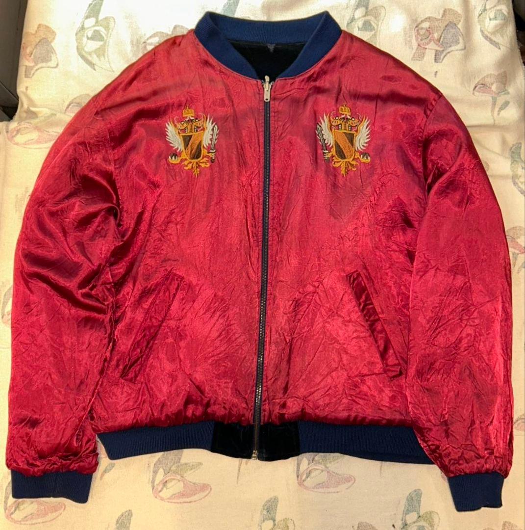 希少90'S クリームソーダ cream soda ピンクドラゴン別珍スカジャン