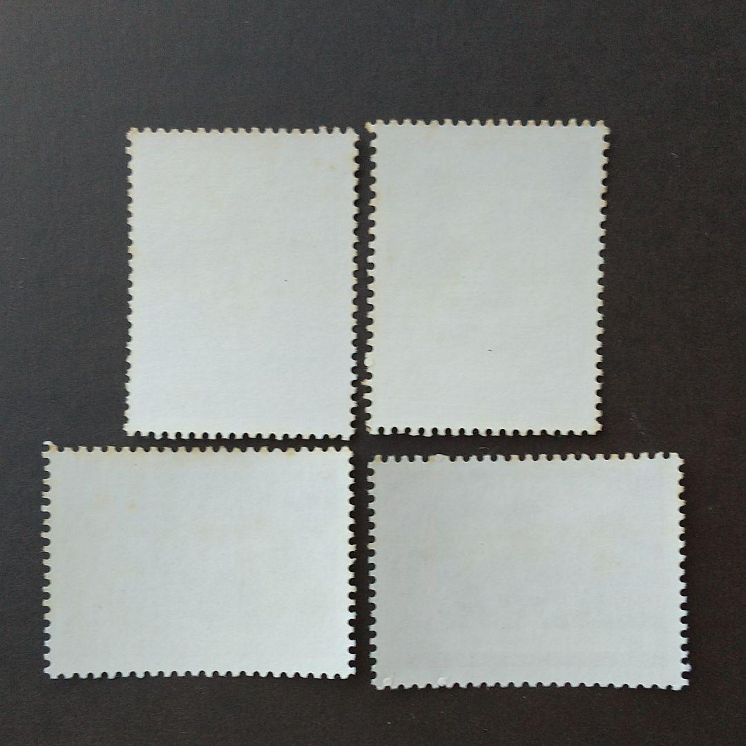 中国切手 T8《批林批孔運動を広く、深く、永くやり続けよう》４種完未使用'75年