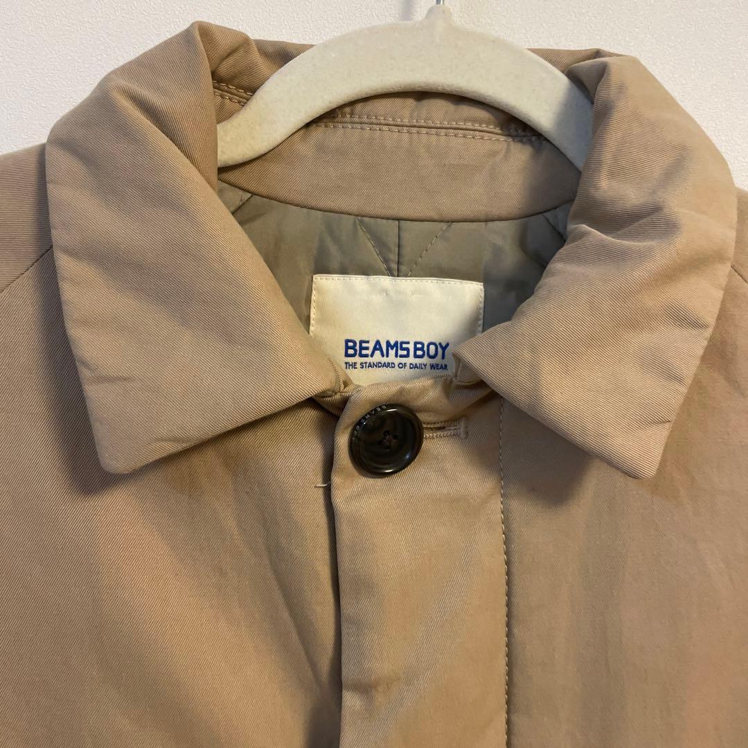 BEAMS BOY サーモ中綿ステンカラーコート - メルカリ