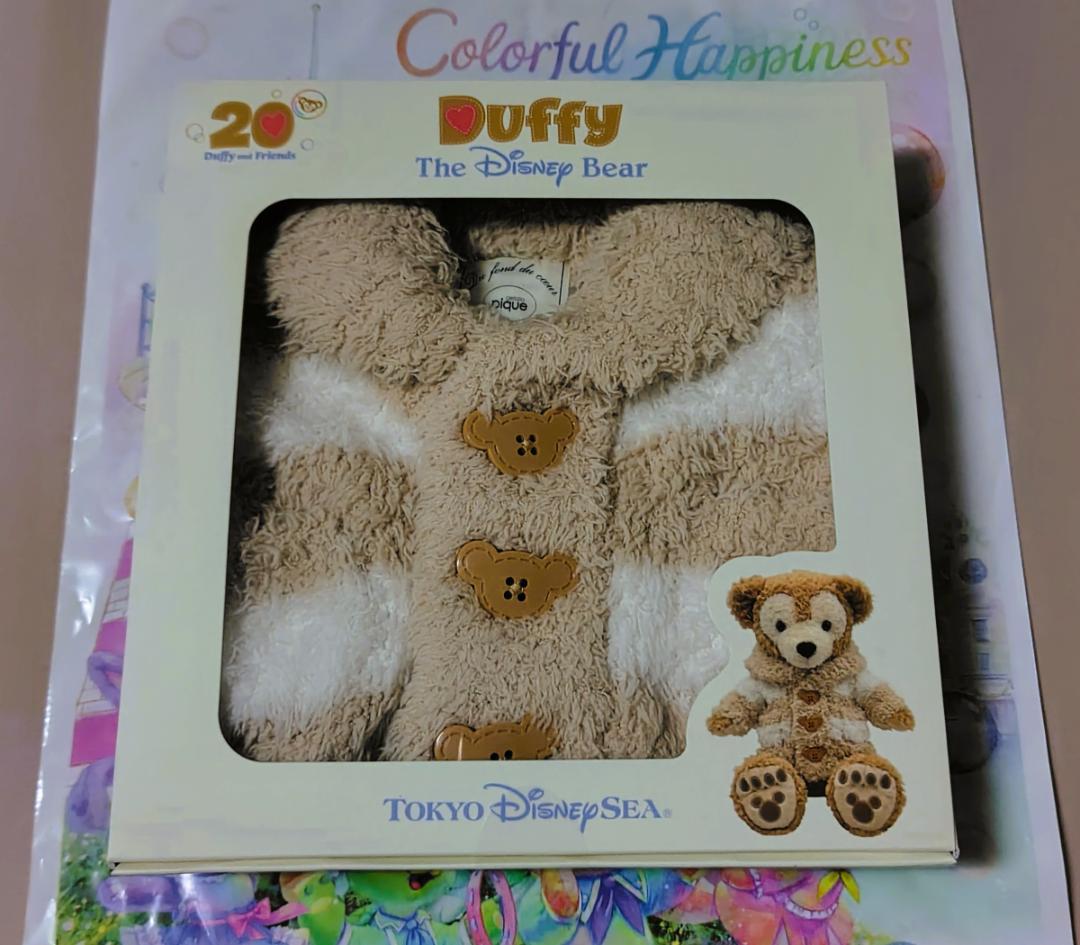 2点セット ジェラピケ ダッフィー カーディガン ぬいぐるみコスチューム