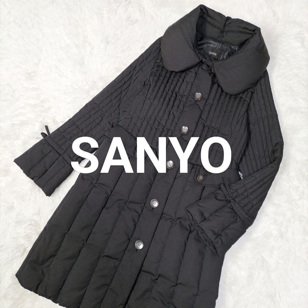 ✨美品✨ 三陽商会 ロングダウンコート サンヨーコート ビッグカラー ブラックM 青森ダウン＞ロングダウンコート(コート)｜SANYOCOAT(サンヨーコート