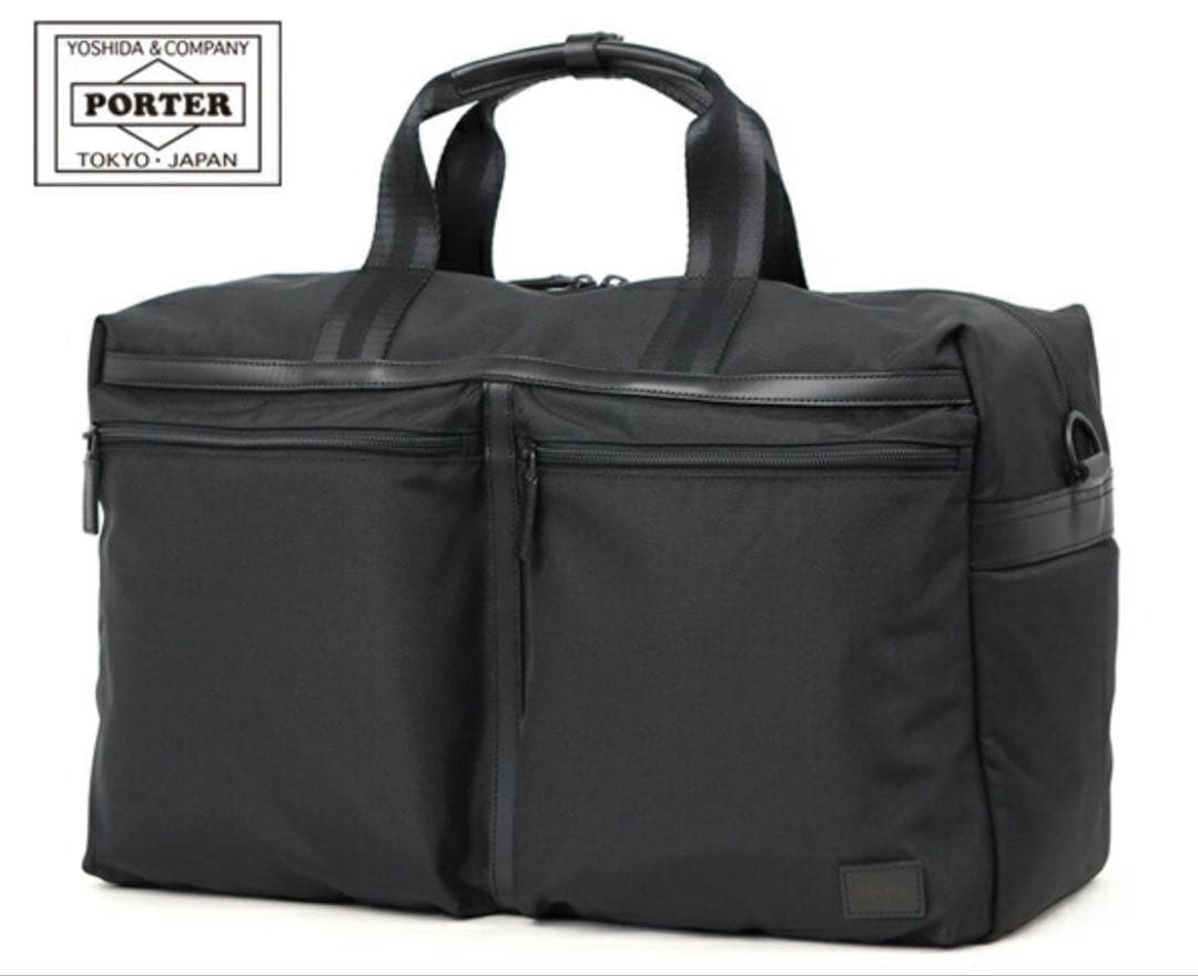 ポーターボストンバッグ　2way ブラック　30L PORTER ポーター ミニアチュール 2WAYボストンバッグ 256-15070 吉田