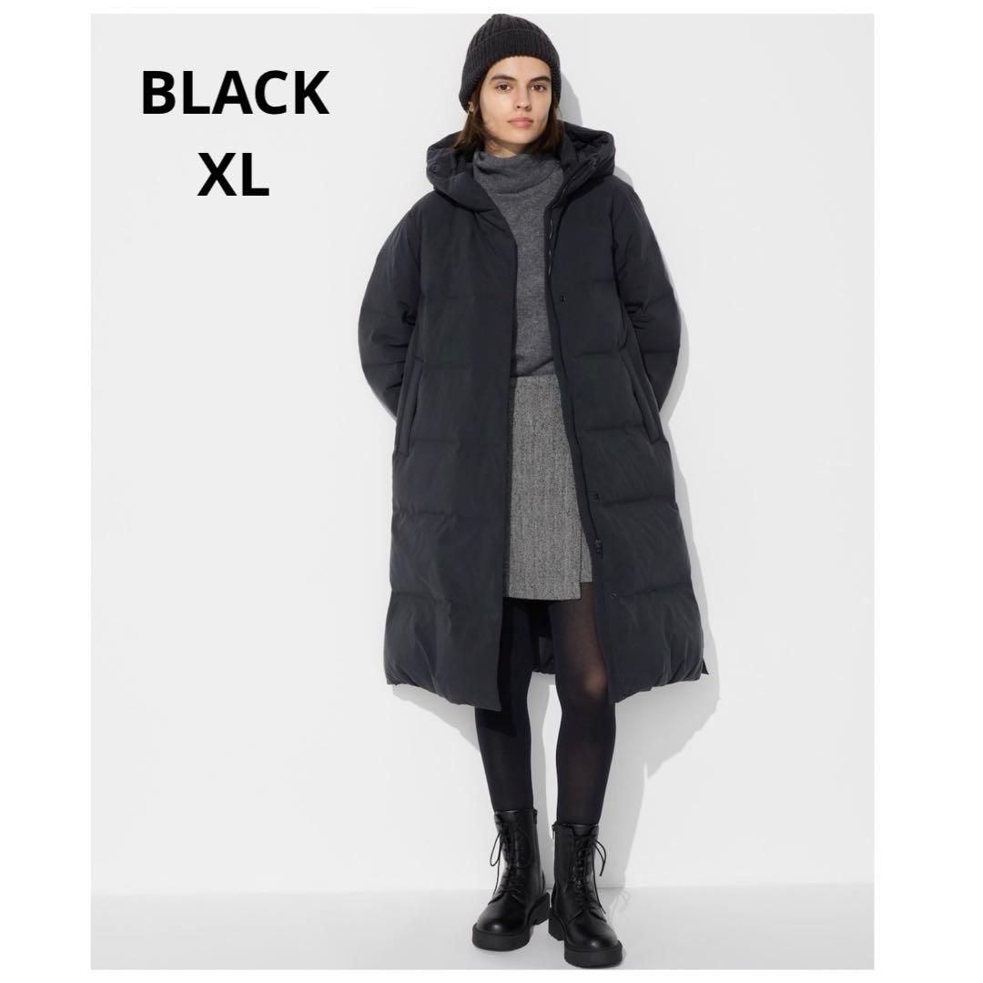 新品 UNIQLO ユニクロ シームレスダウン ロングコート レディース XL