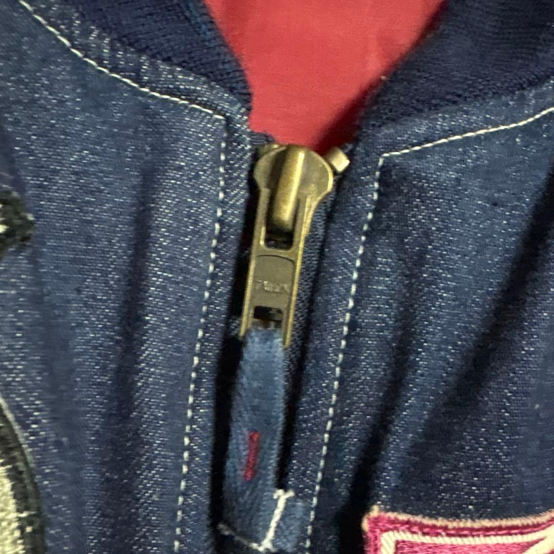 90s ドッグファイト THE DOG FIGHT デニムMA-1ジャケット - メルカリ