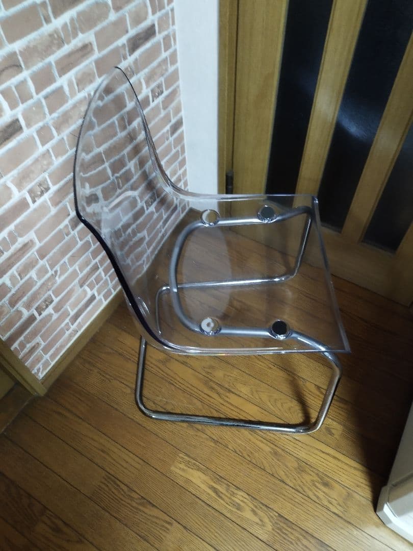 IKEA　TOBIAS トービアスチェア, 透明/クロムメッキ