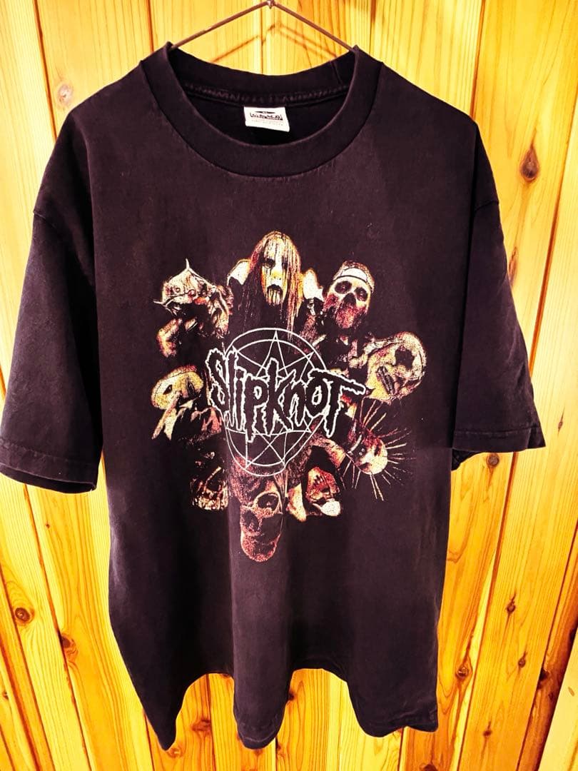 希少00sUSA製【XL】【古着】SlipKnotスリップノット tシャツ