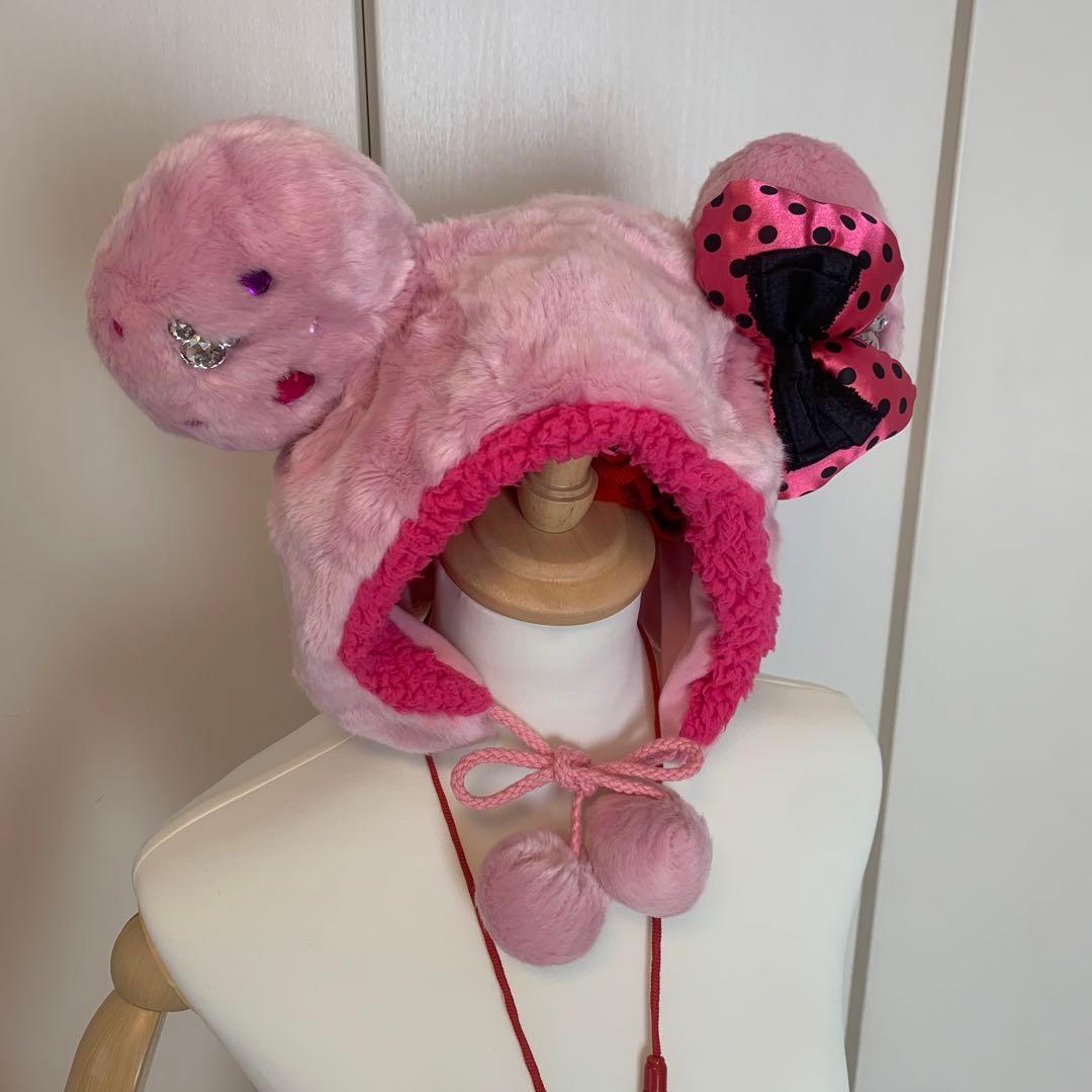 ミニーマウス ファンキャップ ピンク ディズニーランド ディズニーシー