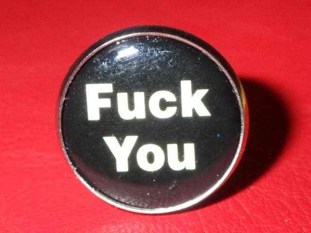 90’S★FUCK YOU★トイリング★16号★ビンテージ★指輪★くたばれ