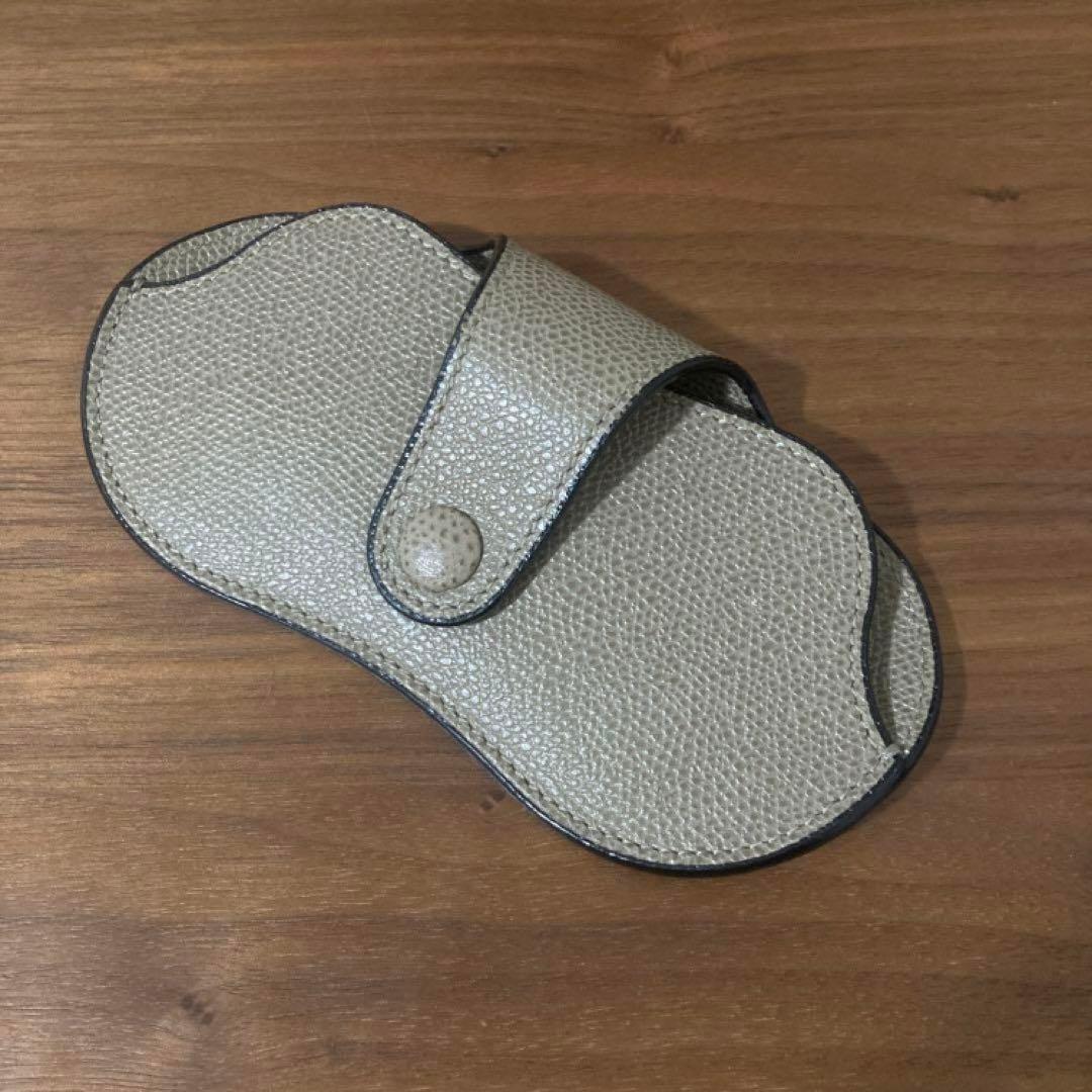 valextra メガネケース グレー ベージュ