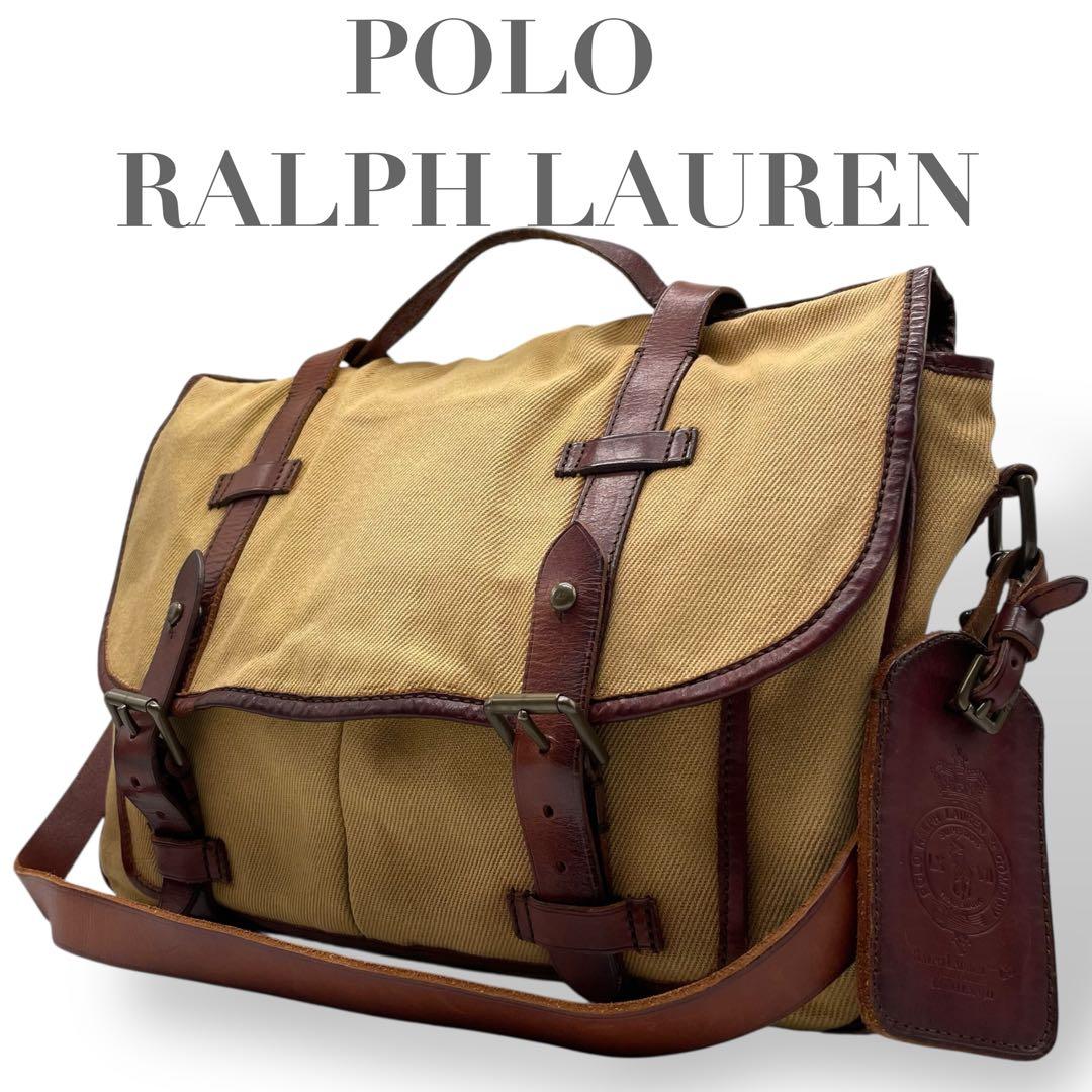 バッグ Polo Ralph Lauren Canvas Leather Bag