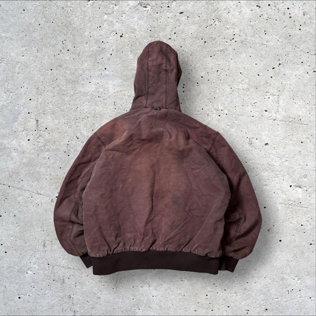 ダック アクティブジャケット 企業刺繍 REDHEAD フェード ブラウン L