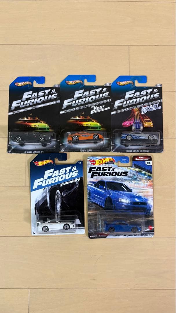 ホットウィール ワイルドスピード ミニカー 5点セット