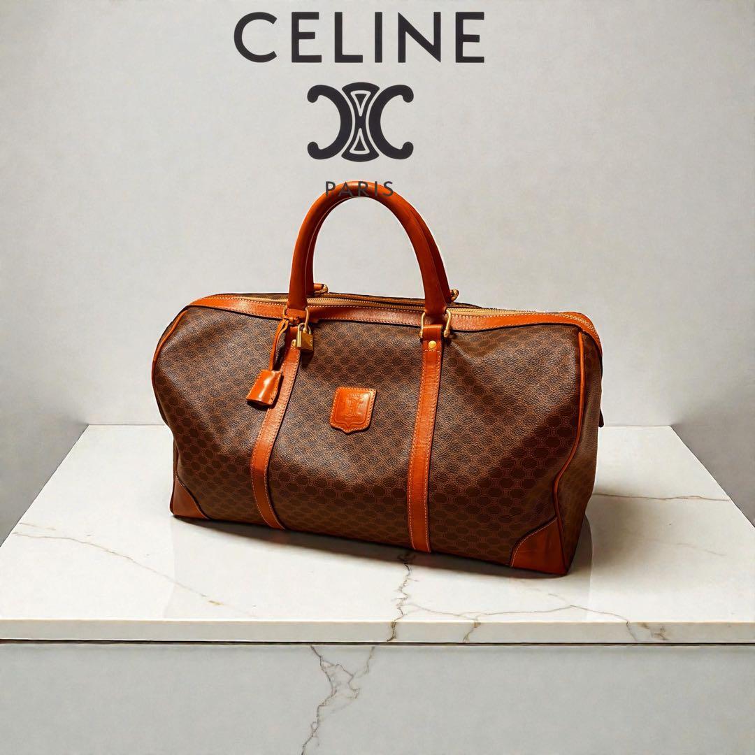 CELINE ボストンバッグ ブラウン/オレンジ